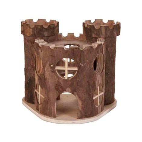Trixie Dřevěný hrad Matti pro hlodavce 17 × 15 × 12 cm