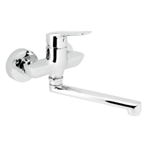 Novaservis Metalia 54 dřezová - umyvadlová baterie s otočným ramínkem 100 mm chrom 54077,0e 5407