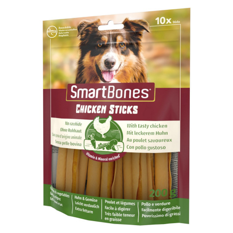 SmartSticks Wrapped žvýkací tyčinky kuřecí - 3 x 10 kusů SmartBones