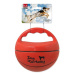 Hračka DOG FANTASY Ball míč s rukojetí pískací 15 cm