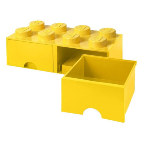 Úložný box LEGO, 2 šuplíky, velký (8), žlutá - 40061732 SmartLife