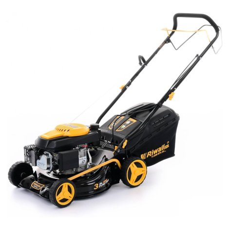 Riwall PRO RPM 4235 multifunkční travní sekačka 3v1 s benzinovým motorem a pojezdem