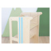 Benlemi Dřevěná skládací učící věž AUTOBUS 5v1 s křídovou tabulí pro děti Zvolte barvu: Bez samo