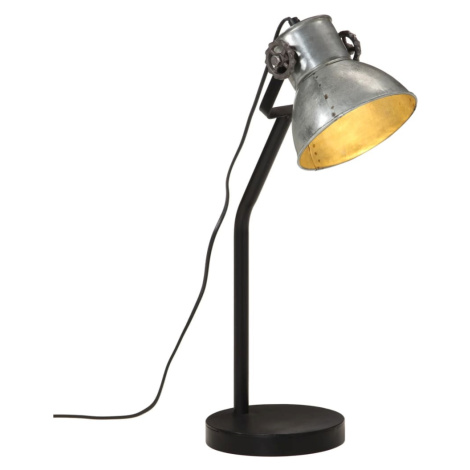 vidaXL Stolní lampa 25 W vintage stříbrná 17 x 17 x 60 cm E27