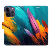 iSaprio flip pouzdro Orange Paint 02 pro iPhone 14 Pro Max