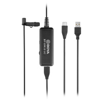 BOYA BY-DM10 UC digitální klopový mikrofon s monitoringem & USB typ C a USB kabel typ A