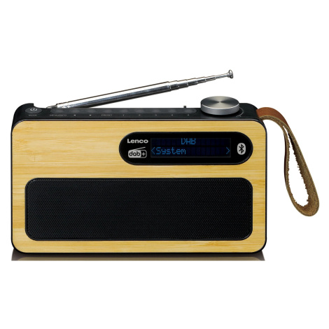 Radiopřijímač Lenco PDR-040BAMBOOBK / DAB+/FM / 3 W / dřevo / černá Varianta: ivi1