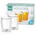 4Home Termo sklenice Wave Hot&Cool 200 ml, 2 ks