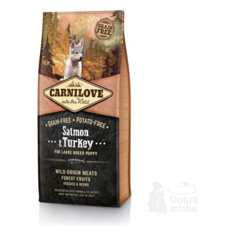 Carnilove Dog Salmon & Turkey for LB Puppies 12kg sleva