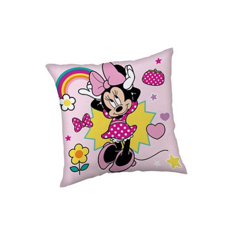 Jerry Fabrics Polštářek Minnie Smile 40 × 40 cm