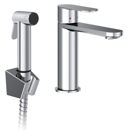 Ravak CR II 112.00CR Umyvadlová baterie 175 mm, s bidetovou sprškou, chrom