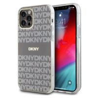 DKNY PC/TPU Repeat Pattern Tonal Stripe Magsafe kryt iPhone 12/12 Pro béžový