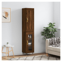 vidaXL Skříň highboard hnědý dub 34,5 x 34 x 180 cm kompozitní dřevo