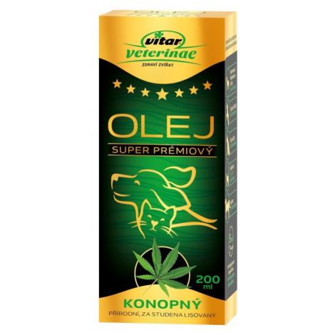 VITAR Veterinae Konopný olej 200ml Vitar Veteriane