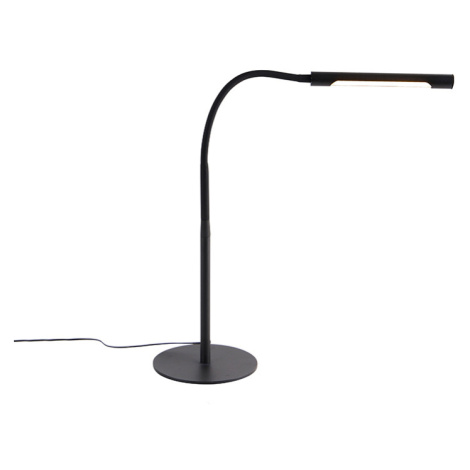 Designová stolní lampa černá včetně LED s dotykovým stmívačem - Palka QAZQA