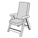 Doppler FUSION 1407 vysoký - polstr na zahradní židli a křeslo