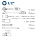 Extol Fortum sada nástrčných klíčů 27ks, 12", ráčna 72zubů, trhák 4700014