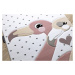 Dywany Łuszczów Dětský kusový koberec Petit Flamingos hearts cream - 140x190 cm