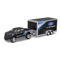 Maisto - Design Tow & Go, 2021 Ford F-150 SVT Raptor Car Trailer, 1:64