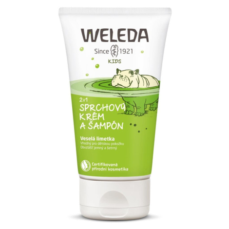 Weleda 2v1 sprchový krém a šampón veselá limetka 150 ml