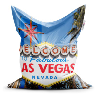 Sablio Sedací vak Classic Welcome to Las Vegas - 150x100 cm