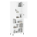 vidaXL Skříň highboard bílá 69,5 x 34 x 180 cm kompozitní dřevo