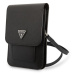 Pouzdro Guess Saffiano Triangle Logo Phone Bag Universal GUWBSATMBK Black