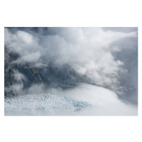 Fotografie Hiking the glacier high up in the alps, Stewart Watson, 40 × 26.7 cm