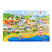 Bigjigs Toys Podlahové puzzle Město 48 dílků