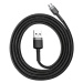 Baseus Cafule extra odolný nylonem opletený kabel USB / Micro USB QC3.0 2,4A 1m black-grey