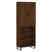 vidaXL Skříň highboard hnědý dub 69,5 x 34 x 180 cm kompozitní dřevo