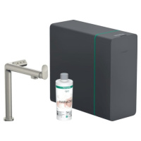 Dřezová baterie Hansgrohe Aqittura bez výpusti nerez 76837800