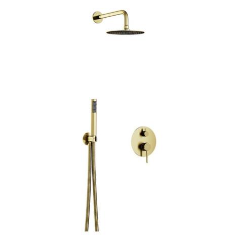 BESCO Podomítkový sprchový set SLIM DECCO/ILLUSION II Zlatá broušená BABPDIIIBZ