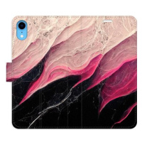 iSaprio flip pouzdro BlackPink Marble pro iPhone XR