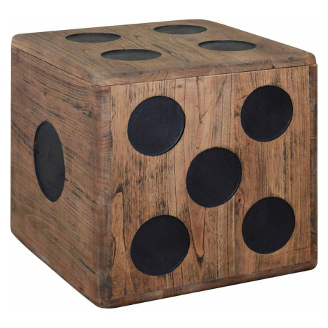 vidaXL Úložný box mindi dřevo 40 x 40 x 40 cm design hrací kostky