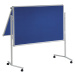 MAUL Přednášková tabule MAULpro, skládací, textilní povrch, modrá, š x v 1200 x 1500 mm