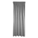 Dekorační vzorovaný závěs s řasící páskou ULRIKA šedá, 140x270 cm (cena za 1 kus) MyBestHome