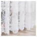 Dekorační vzorovaná záclona na žabky PATRYCJA LONG bílá 300x250 cm (cena za 1 kus dlouhé záclony