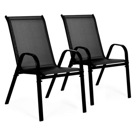 MODERNHOME Sada 2 zahradních židlí PRODUS černá