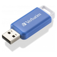 VERBATIM Flash Disk 64GB DataBar USB 2.0 Drive, modrý Modrá