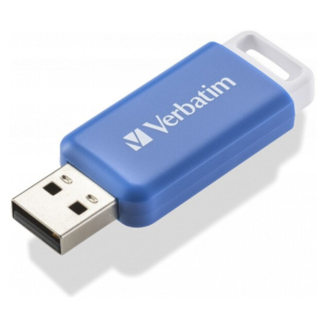 VERBATIM Flash Disk 64GB DataBar USB 2.0 Drive, modrý Modrá