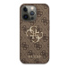 Guess GUHCP13X4GMGBR hard silikonové pouzdro iPhone 13 Pro MAX 6.7" brown 4G Big Metal Logo