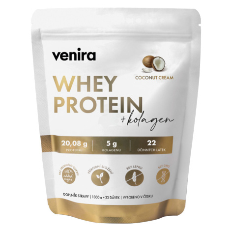 Venira Beauty whey protein s kolagenem kokos 1000 g