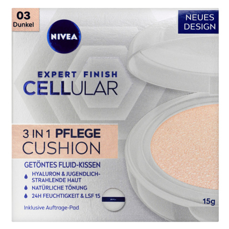 Nivea Cellular Expert Finish Pečující tónovací krém v houbičce 3 v 1 03 tmavý odstín 15g