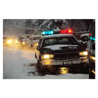 Fotografie Police Car at Winter Accident Scene, Doug Wilson, 40 × 26.7 cm