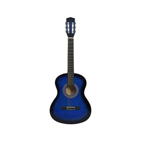 SHUMEE 3/4 Klasická kytara pro začátečníky s obalem modrá