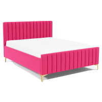 Eka Čalouněná postel SUTRA+ 160x200 cm Barva látky Trinity: (2310) Růžová, Úložný prostor: S kov