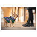 Vsepropejska Pardál zimní bunda pro psa s postrojem Barva: Zelená, Délka zad (cm): 26, Obvod hru