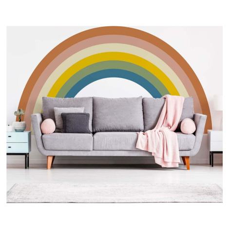 Dětská samolepka na zeď 158x87 cm Pastel Rainbow – Ambiance