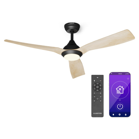 Klarstein Fiji Flow 2 v 1 Smart, stropní ventilátor, Ø 152 cm, LED světlo, dálkové ovládání, ovl